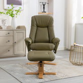 GFA Hawaii Recliner And Foot Stool-Olive Green