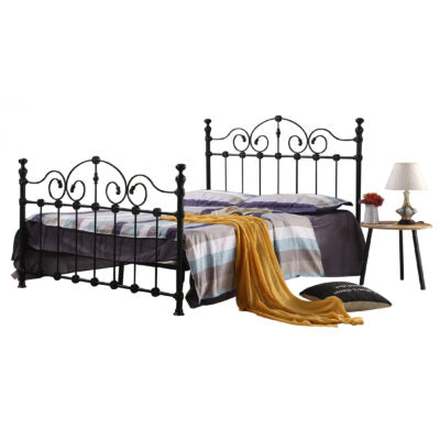 Heartlands Inglewood Metal Bed-King Size Black-Better Bed Company