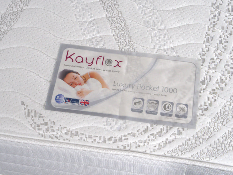 Kayflex Luxury Pocket 1000 Mattress Lable-Better Bed Company