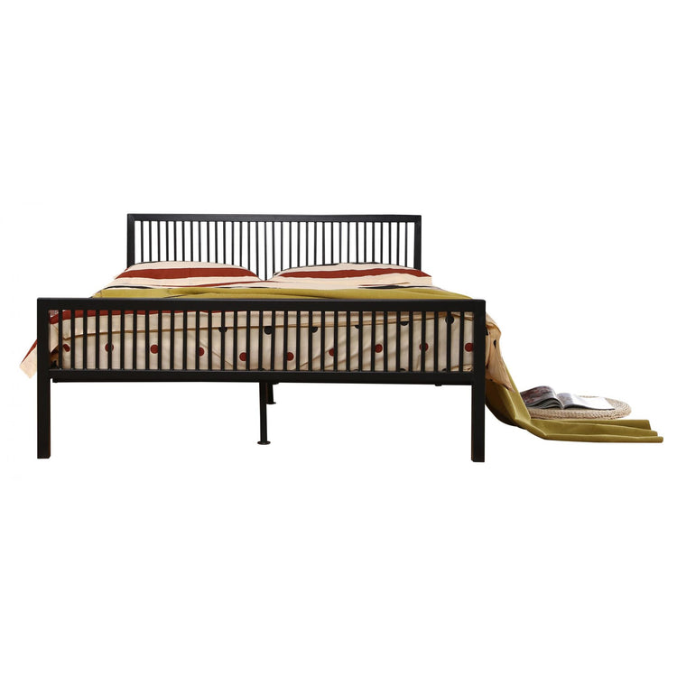 Heartlands Funiture Karachi Metal Bed-Black-Better Bed Company