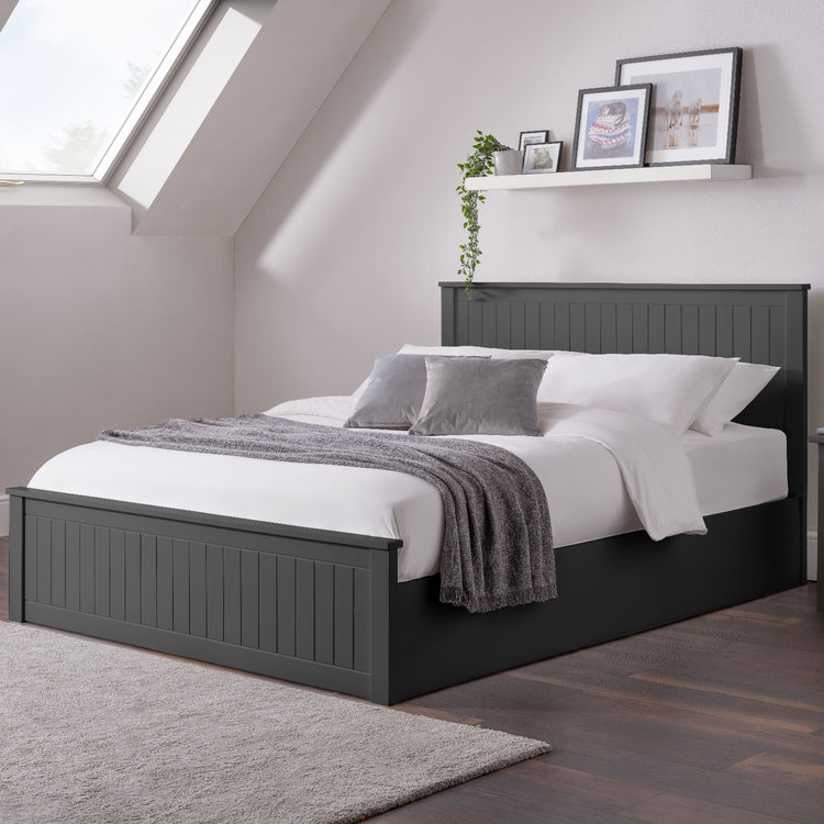 Elysian Ottoman Bed Frame Dark Grey-Better Bed Company