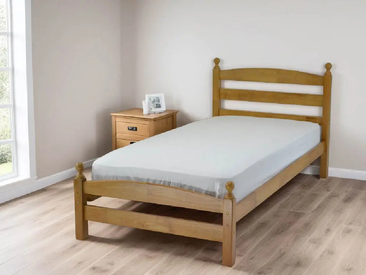 Wholesale Beds Moderna Bed Frame Pine-Better Bed Company