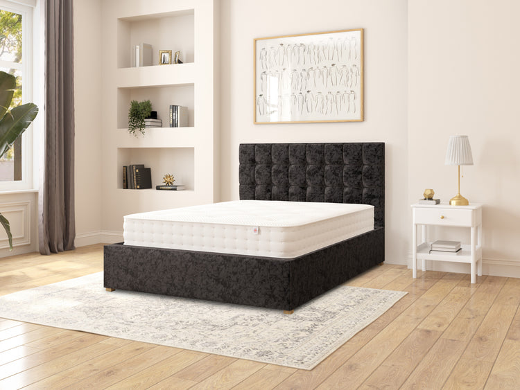 Botham Velvet Ottoman Bed