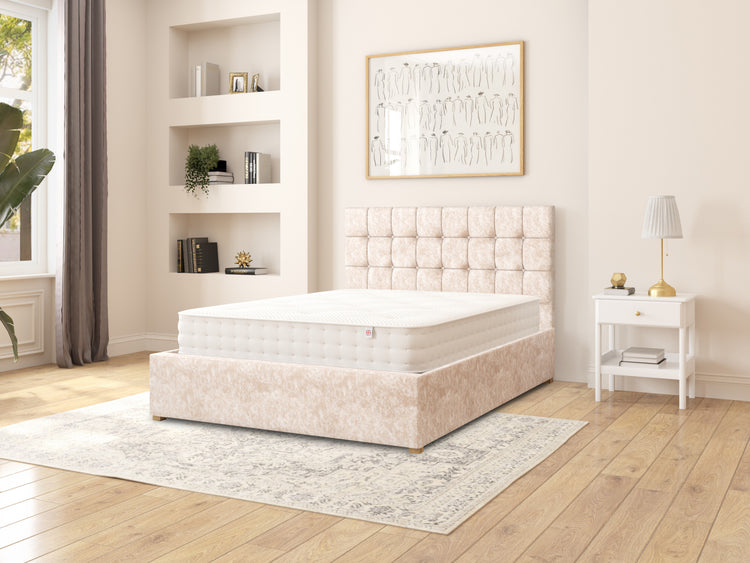 Botham Velvet Ottoman Bed