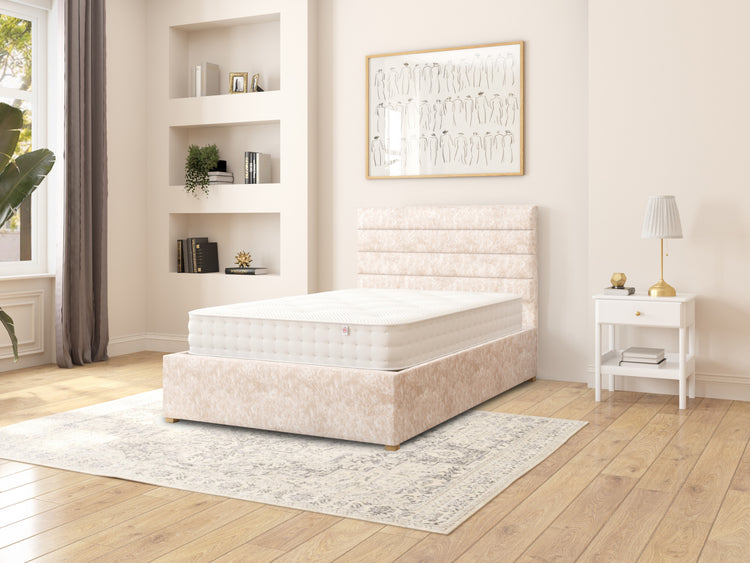 Switzer Velvet Ottoman Bed