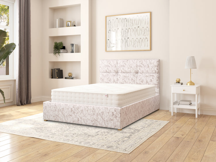 Dean Velvet Ottoman Bed