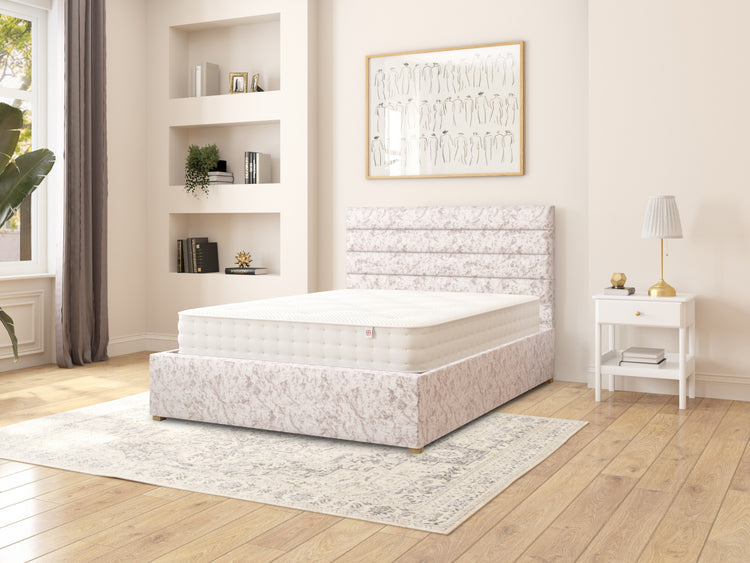 Switzer Velvet Ottoman Bed