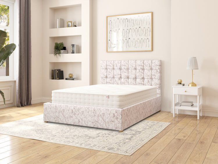 Botham Velvet Ottoman Bed