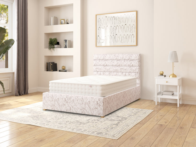 Switzer Velvet Ottoman Bed