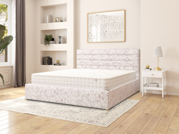 Switzer Velvet Ottoman Bed