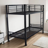 Wholesale Beds No Bolt Metal Bunk Bed Black-Better Bed Company