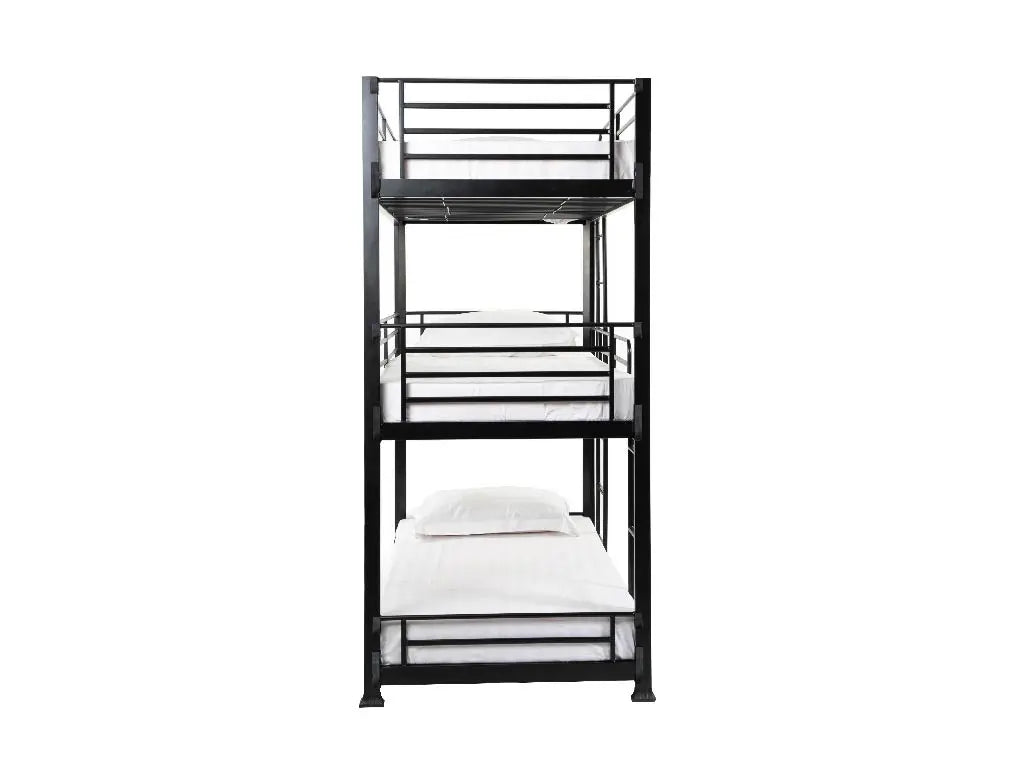 Wholesale Beds No Bolt 3 Tier Metal Bunk Bed-Better Bed Company