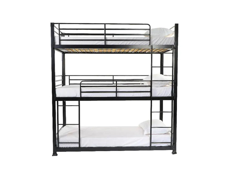 Wholesale Beds No Bolt 3 Tier Metal Bunk Bed-Better Bed Company