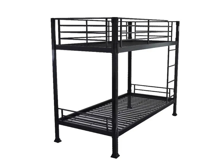 Wholesale Beds No Bolt Metal Bunk Bed Black-Better Bed Company