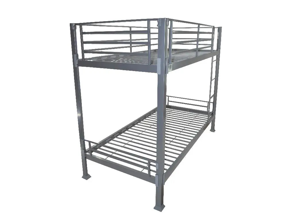 Wholesale Beds No Bolt Metal Bunk Bed Grey-Better Bed Company