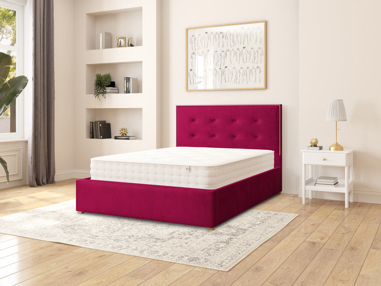 Edwards Velvet Ottoman Bed