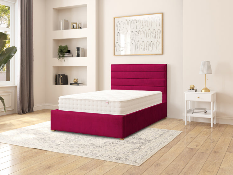 Switzer Velvet Ottoman Bed