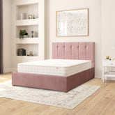 Ederle Velvet Ottoman Bed