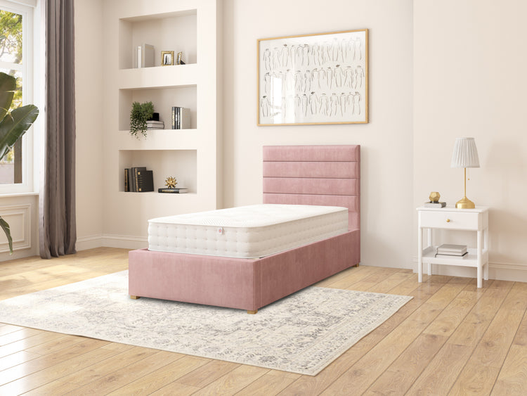 Switzer Velvet Ottoman Bed