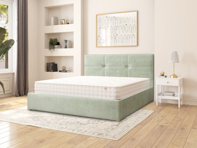 Dean Velvet Ottoman Bed