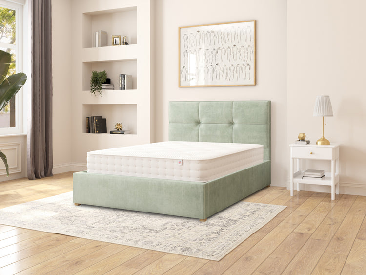 Dean Velvet Ottoman Bed