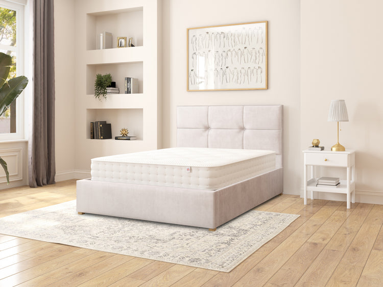 Dean Velvet Ottoman Bed