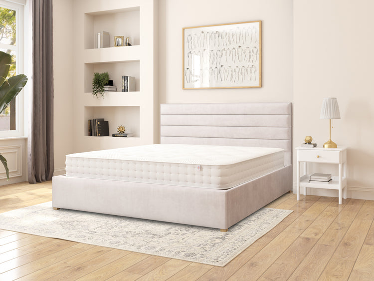 Switzer Velvet Ottoman Bed