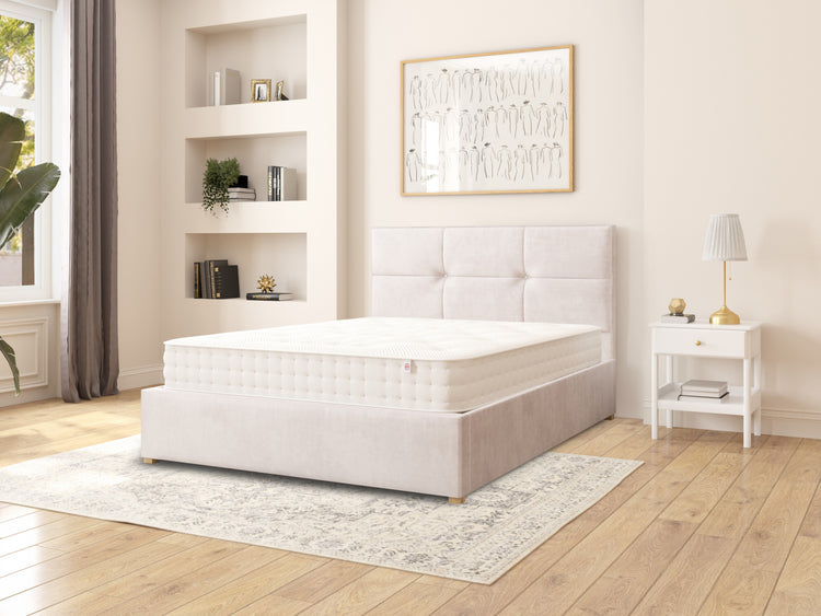 Dean Velvet Ottoman Bed