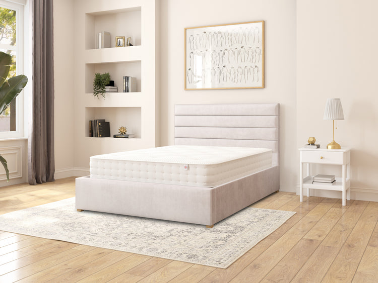 Switzer Velvet Ottoman Bed