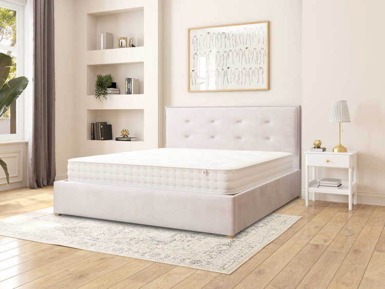 Edwards Velvet Ottoman Bed