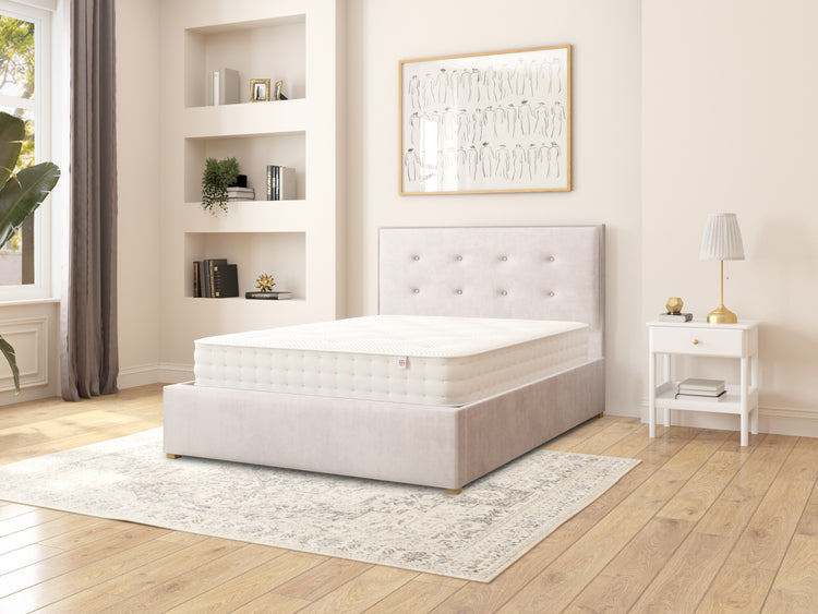 Edwards Velvet Ottoman Bed