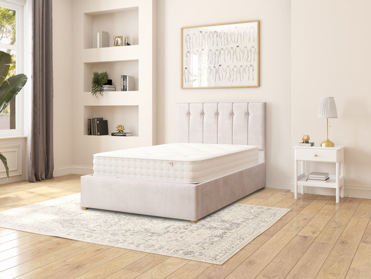 Ederle Velvet Ottoman Bed