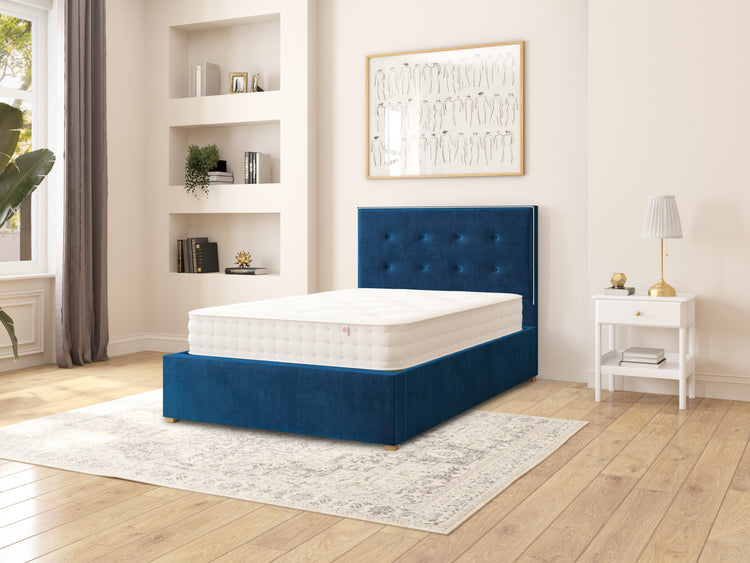 Edwards Velvet Ottoman Bed