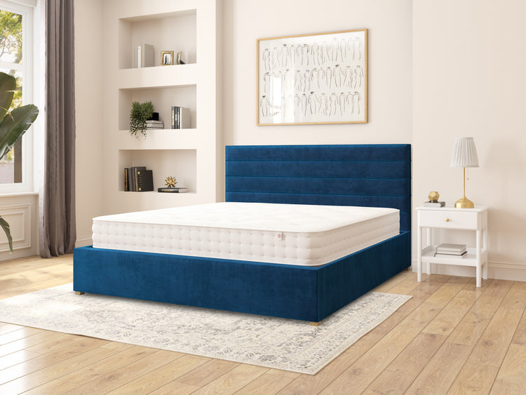 Switzer Velvet Ottoman Bed