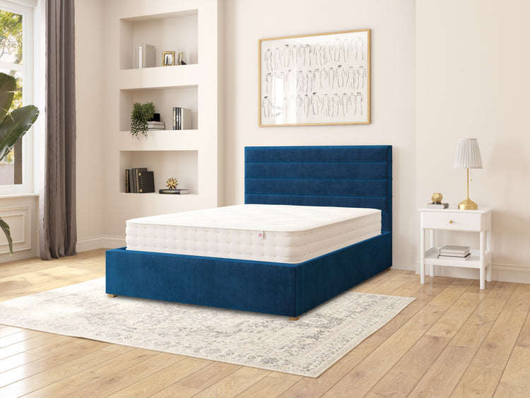 Switzer Velvet Ottoman Bed