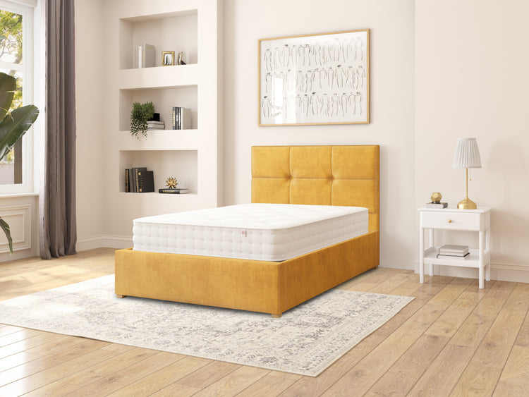 Dean Velvet Ottoman Bed