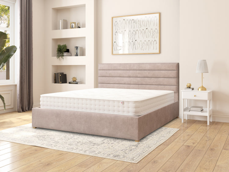 Switzer Velvet Ottoman Bed