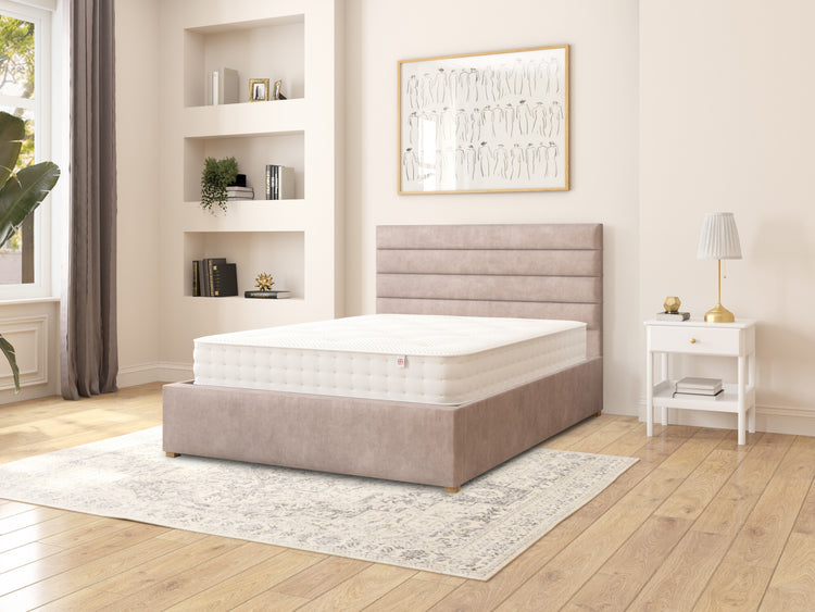 Switzer Velvet Ottoman Bed