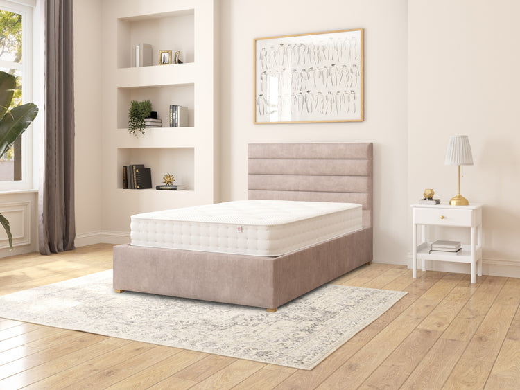 Switzer Velvet Ottoman Bed