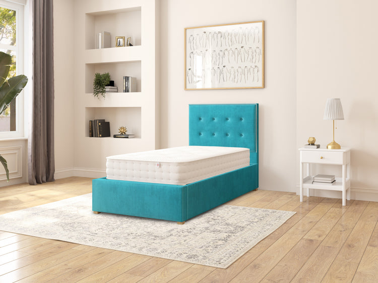 Edwards Velvet Ottoman Bed