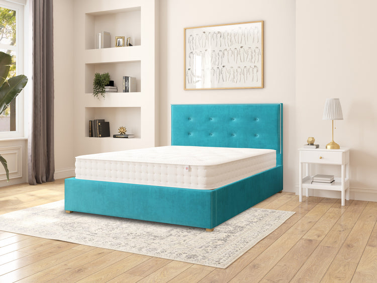 Edwards Velvet Ottoman Bed