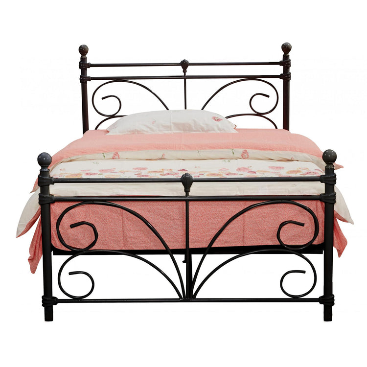 Heartlands Separo Metal Bed-Black-Better Bed Company