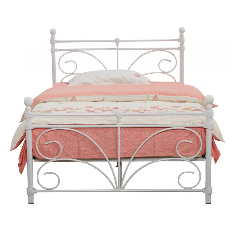 Heartlands Separo Metal Bed-White-Better Bed Company