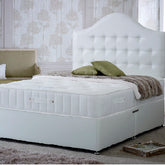 Bedmaster Quartz Divan Bed Whte Fabric-Better Bed Company