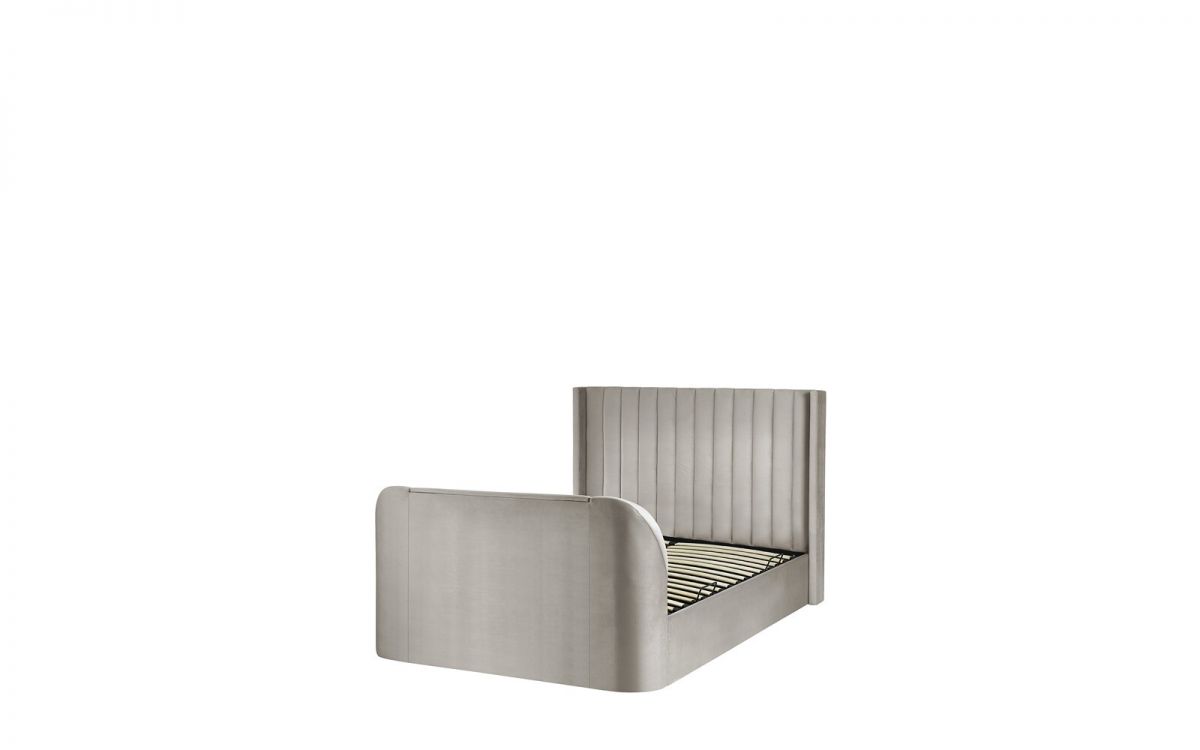 Julian Bowen Clara Side Lift Ottoman TV Bed Light Grey-Better Bed Company