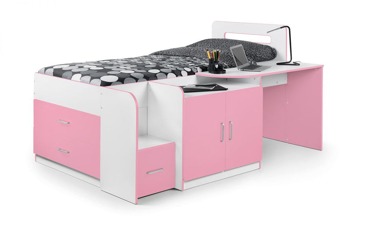 Julian Bowen Cookie Cabin Bed Pink stoarge Detail-Better Bed Company