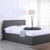 Wholesale Beds HOU Ottoman Ultra Modern Grey - Better Bed Company