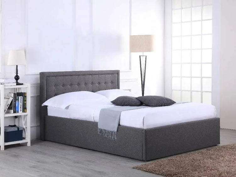 Wholesale Beds HOU Ottoman Ultra Modern Grey - Better Bed Company