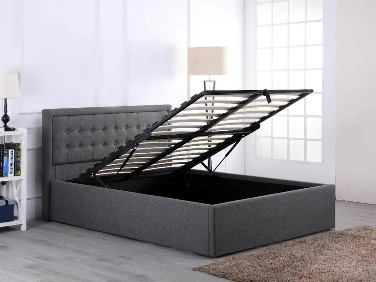 Wholesale Beds HOU Ottoman Ultra Modern Grey - Better Bed Company