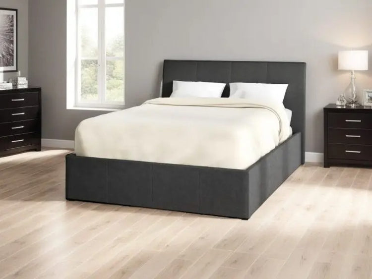 Wholesale Beds Texas Ottoman Bed Ultra Modern Grey - Better Bed Company